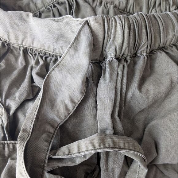 Vero Moda Olive military Green Khaki Lyocell Full Midi Skirt SMALL pockets - Picture 10 of 10